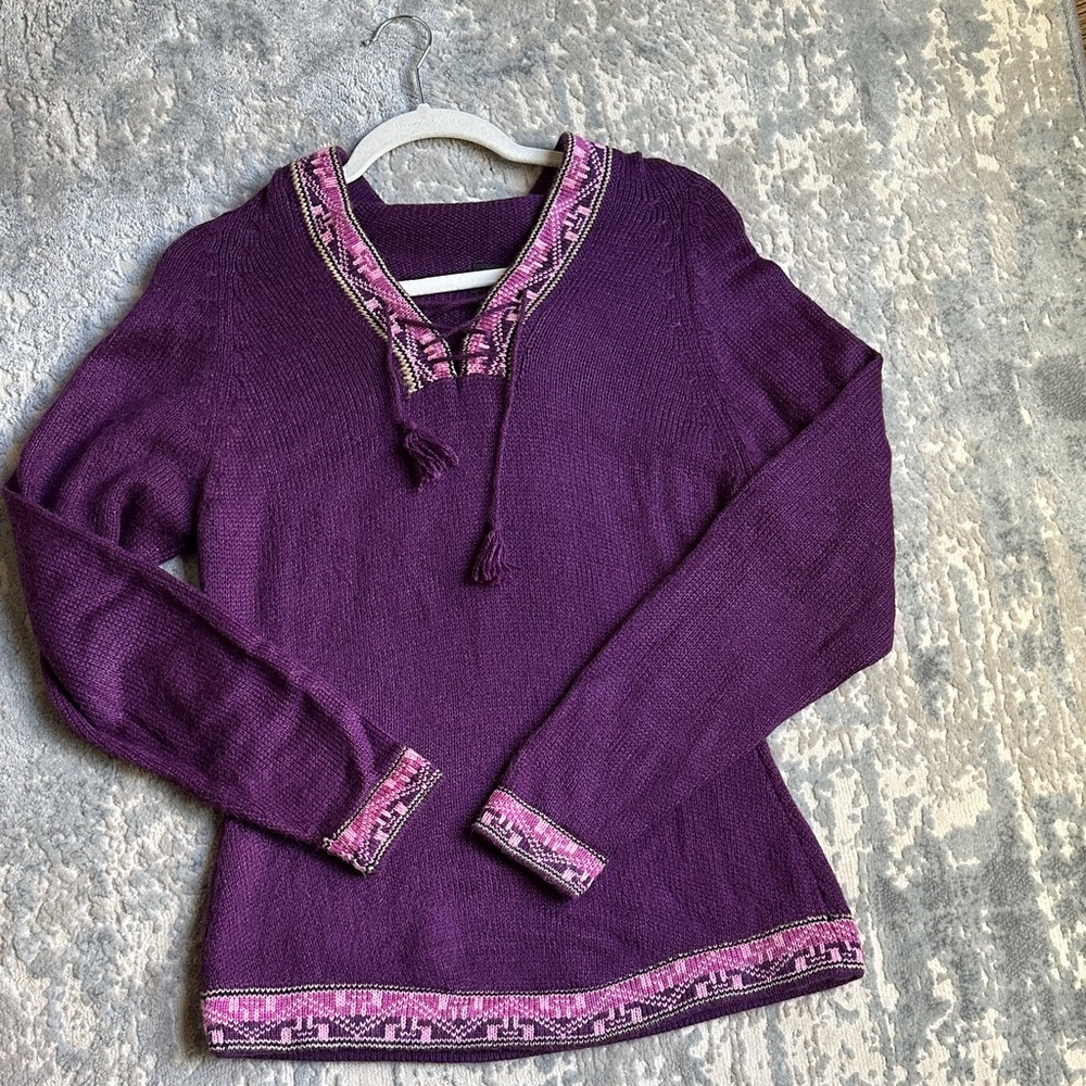 Peruvian Alpaca Women's Hooded Sweater